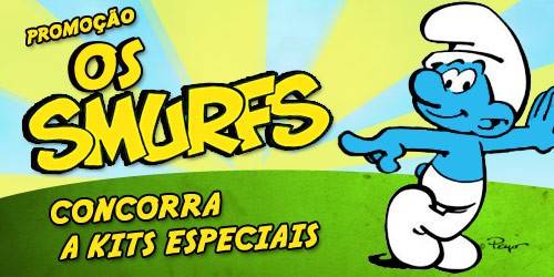 promoção os smurfs