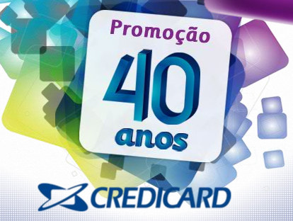 promoção 40 anos credicard