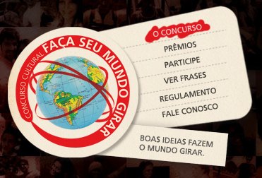 Concurso cultural faça seu mundo girar