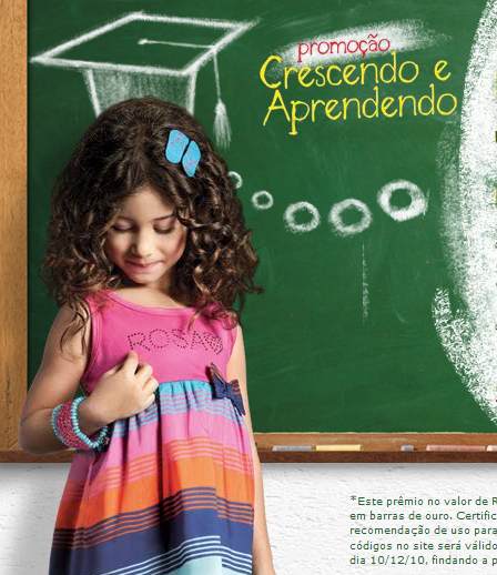 Promoção crescendo e aprendendo
