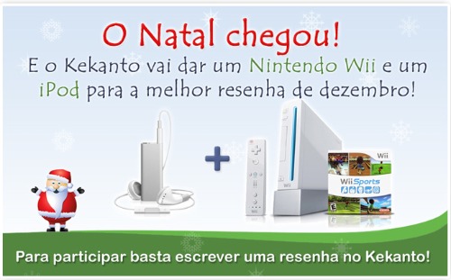 promoção kekanto wii ipod