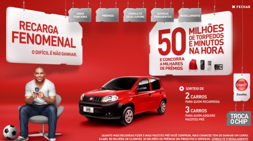 promoção claro recarga fenomenal