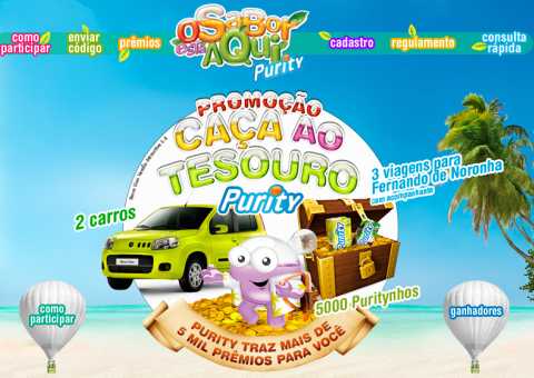 promoção caça ao tesouro purity