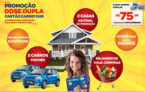 promoção dose dupla cartão carrefour