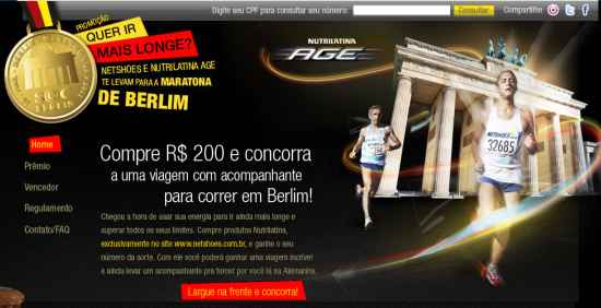 Promoção Nutrilatina e Netshoes