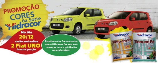 promoção cores da sorte hidracor