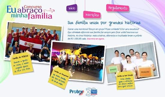 concurso eu abraço minha família