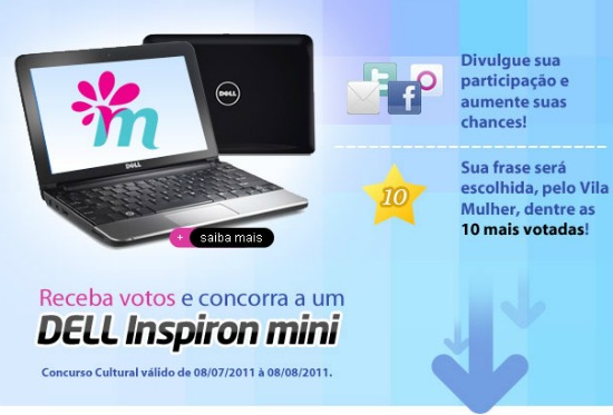 promoção vila mulher dell inspiron