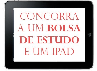 bolsa de estudo e iPad