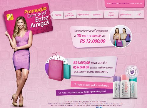 promoção dermacyd entre amigas