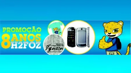 promoção h2foz 8 anos