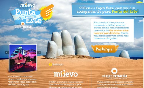 promoção milevo viagem