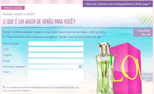 concurso summer love