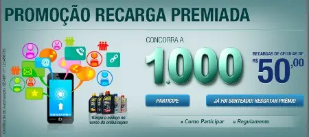 promoção recarga premiada