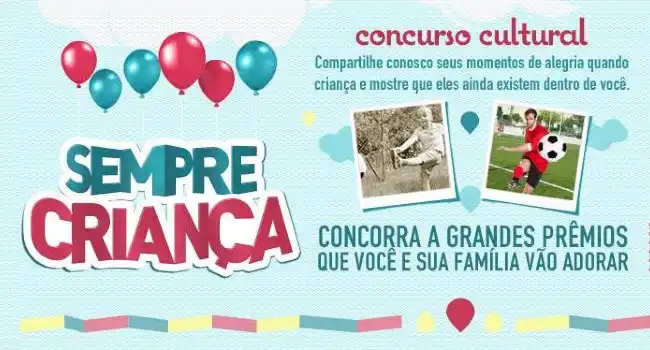 concurso extra sempre criança