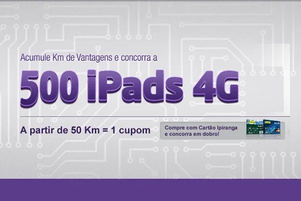 promoção ipiranga ipad na mão