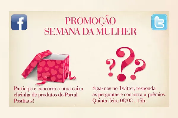 promoção posthaus semana da mulher