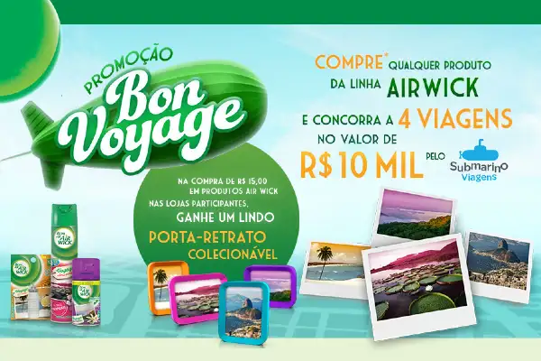 promoção bon voyage air wick