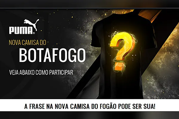 promoção puma sua frase na camisa
