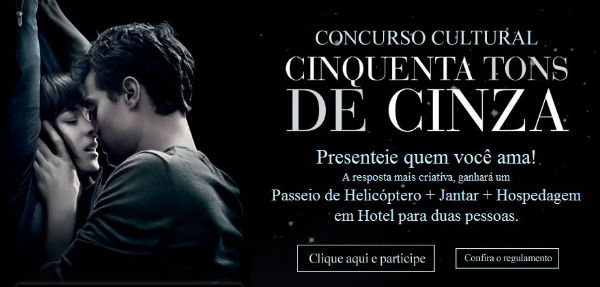 concurso cinquenta tons cinza