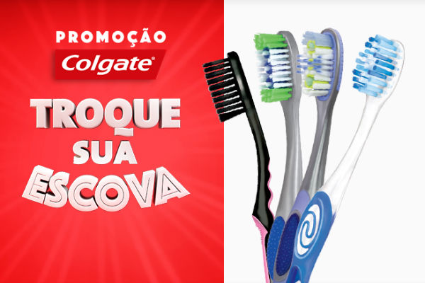 colgate troque escova