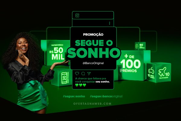 promoção banco original