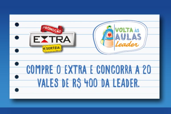 jornal extra promoção