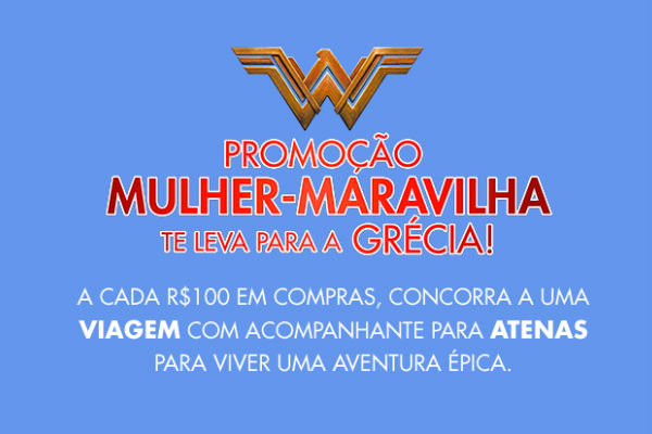 promocão mulher maravilha