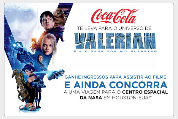 Promoção Coca Cola Valerian