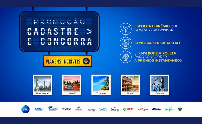 promoção cadastre e concorra