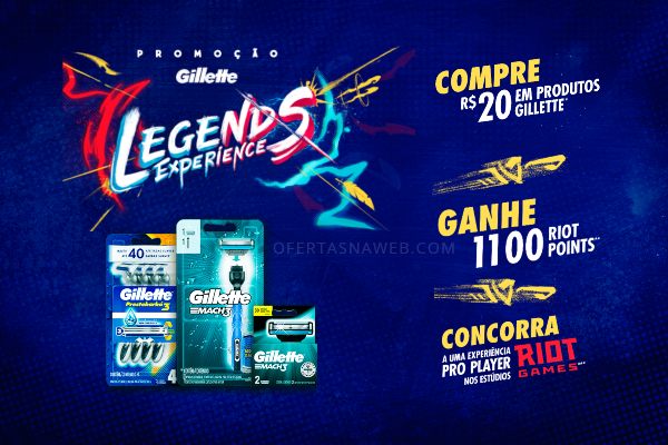 promoção gillette legends