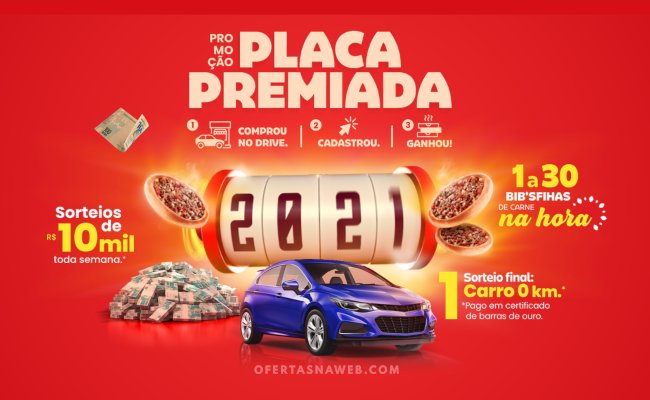 promoção placa premiada