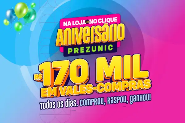 promoção aniversário prezunic