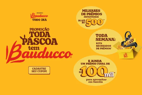 promoção toda páscoa tem bauducco
