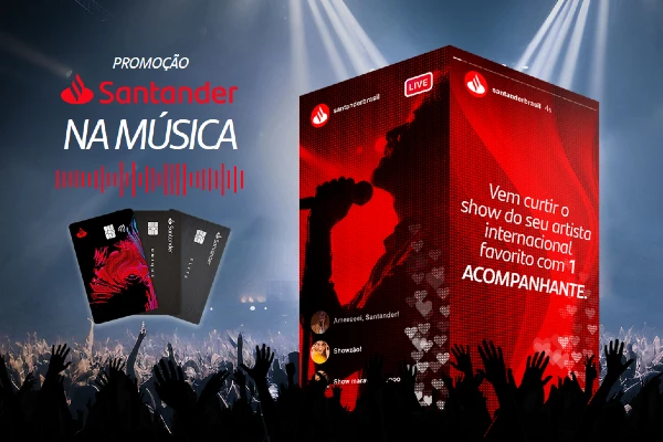promoção santander na música