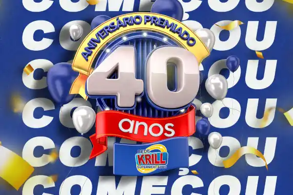 aniversário rede krill supermercados