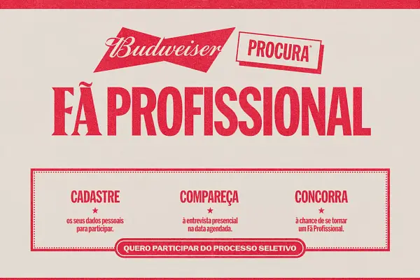 promoção budweiser fã profissional