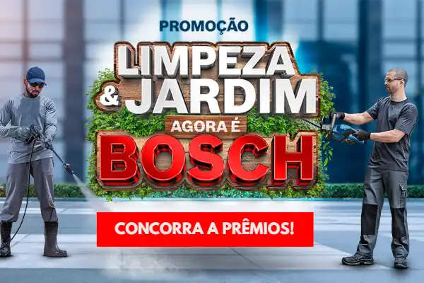 promoção bosch limpeza jardim
