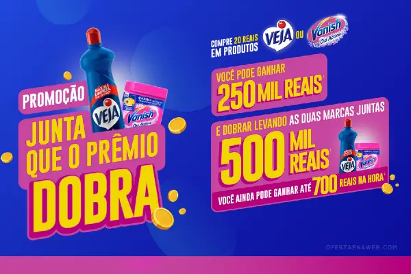 promoção junta que o prêmio dobra