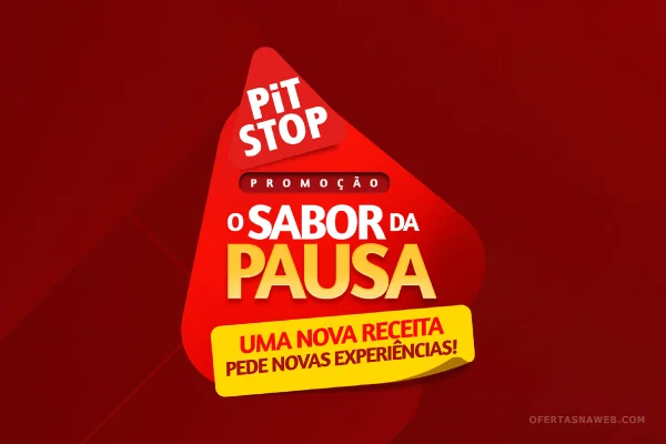 promoção sabor da pausa pit stop
