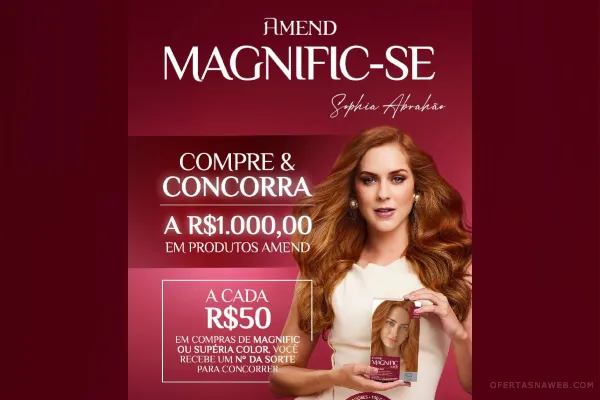 promoção amend cosméticos