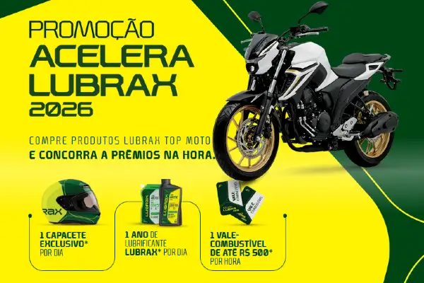 promoção acelera lubrax
