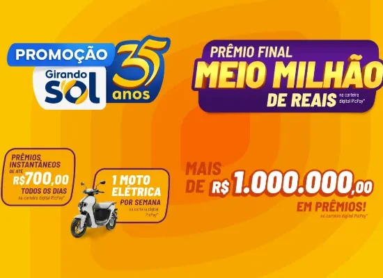 promoção girando sol