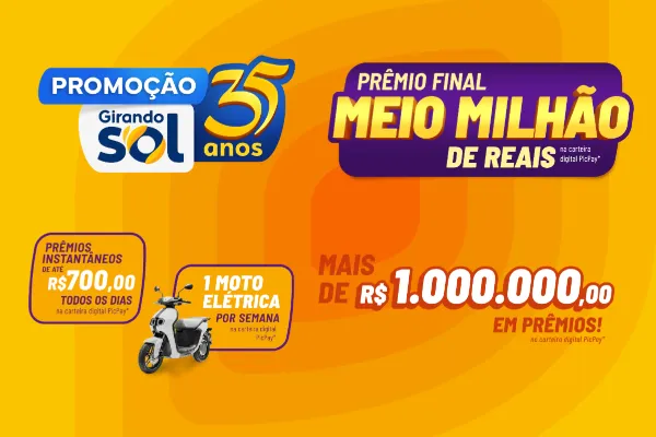 promoção girando sol