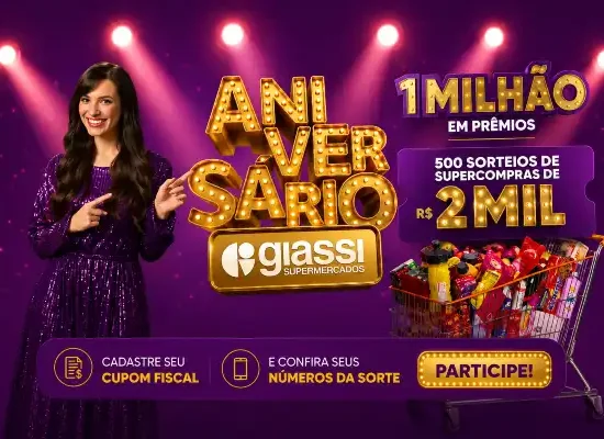 aniversário giassi supermercados