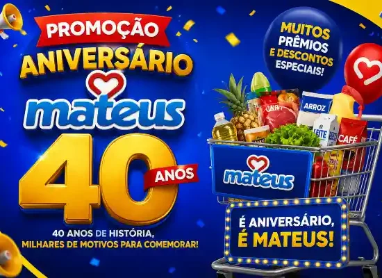 aniversário mateus supermercados