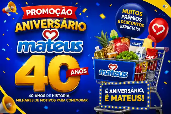 aniversário mateus supermercados