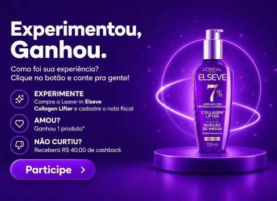 promoção elseve experimentou ganhou