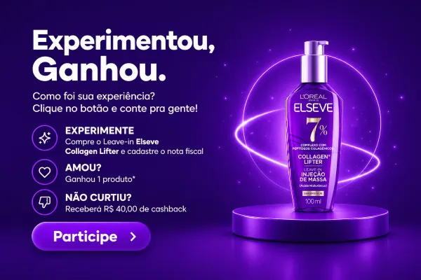 promoção elseve experimentou ganhou