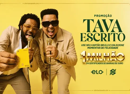 promoção tava escrito bb elo